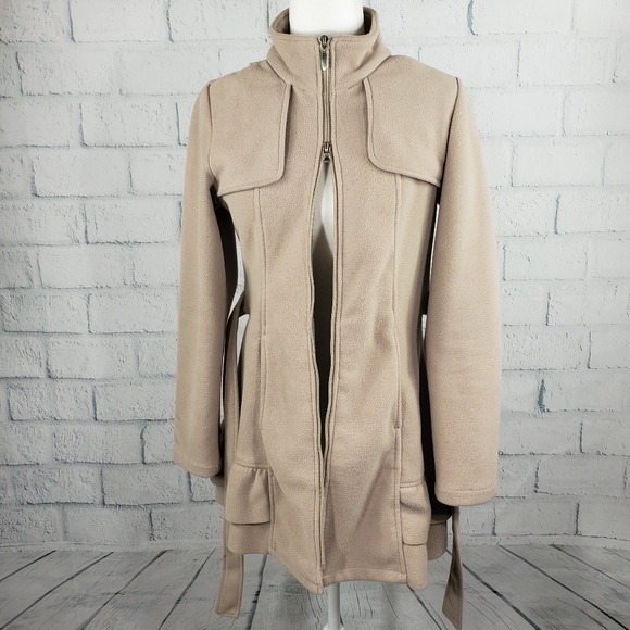 Eiuissa - Tan zipper up trench coat - Picture 5 of 8